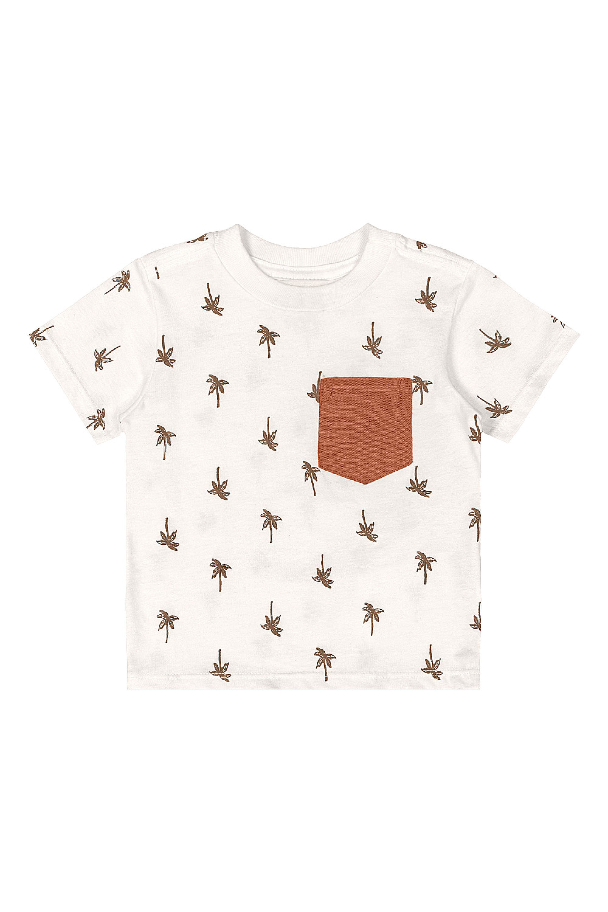 Conjunto Bebê Menino com Camiseta Estampada e Bermuda (Off White) Quimby - Imagem 9